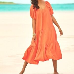 Lilly Pulitzer NWT Coral Flowy Maxi Dress